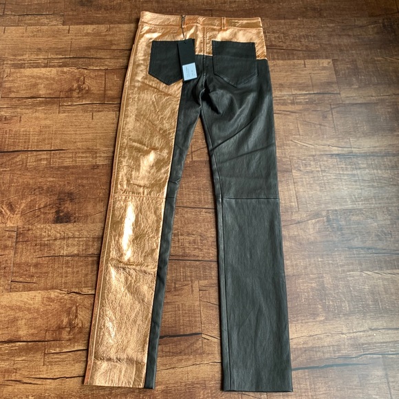 Haider Ackermann Roger Rose leather trouser - Picture 2 of 16